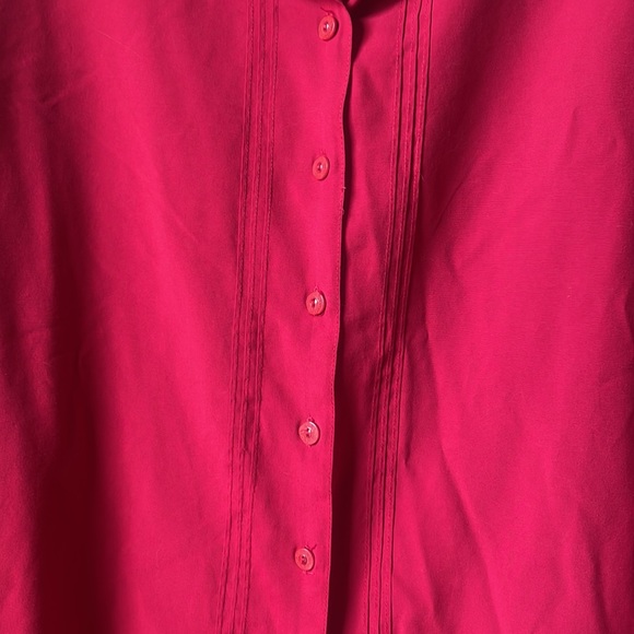 Vintage Jantzen red long sleeve button down shirt with embroidered detail - Picture 3 of 6